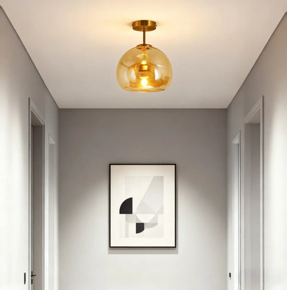 Ceiling Light/Pendant Light – Black/Gold for Hallway