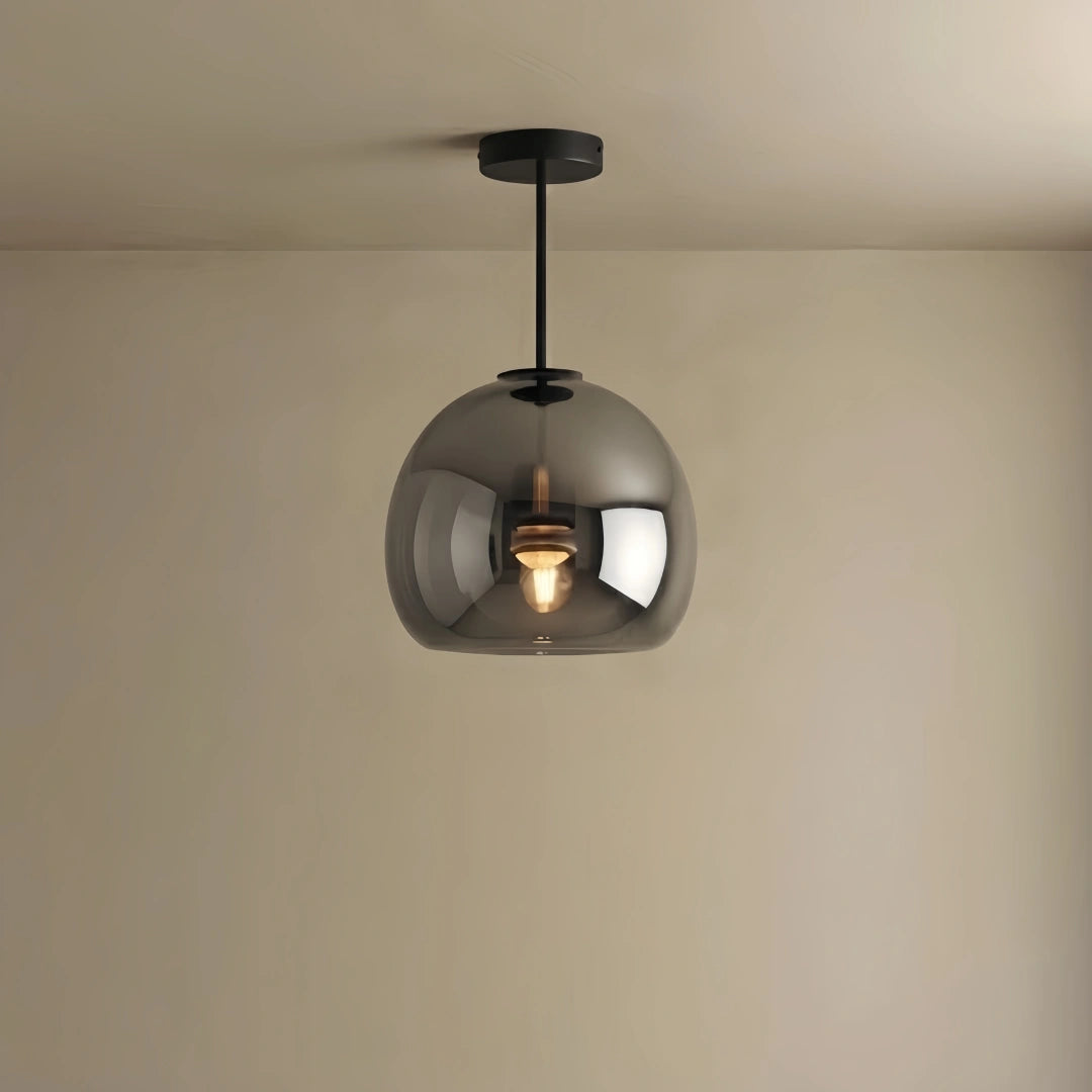 Modern Globe LED Ceiling Light/Pendant Light – Black/Gold for Hallway