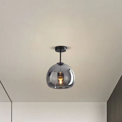 Modern Gray Ceiling Light Spherical for Hallway