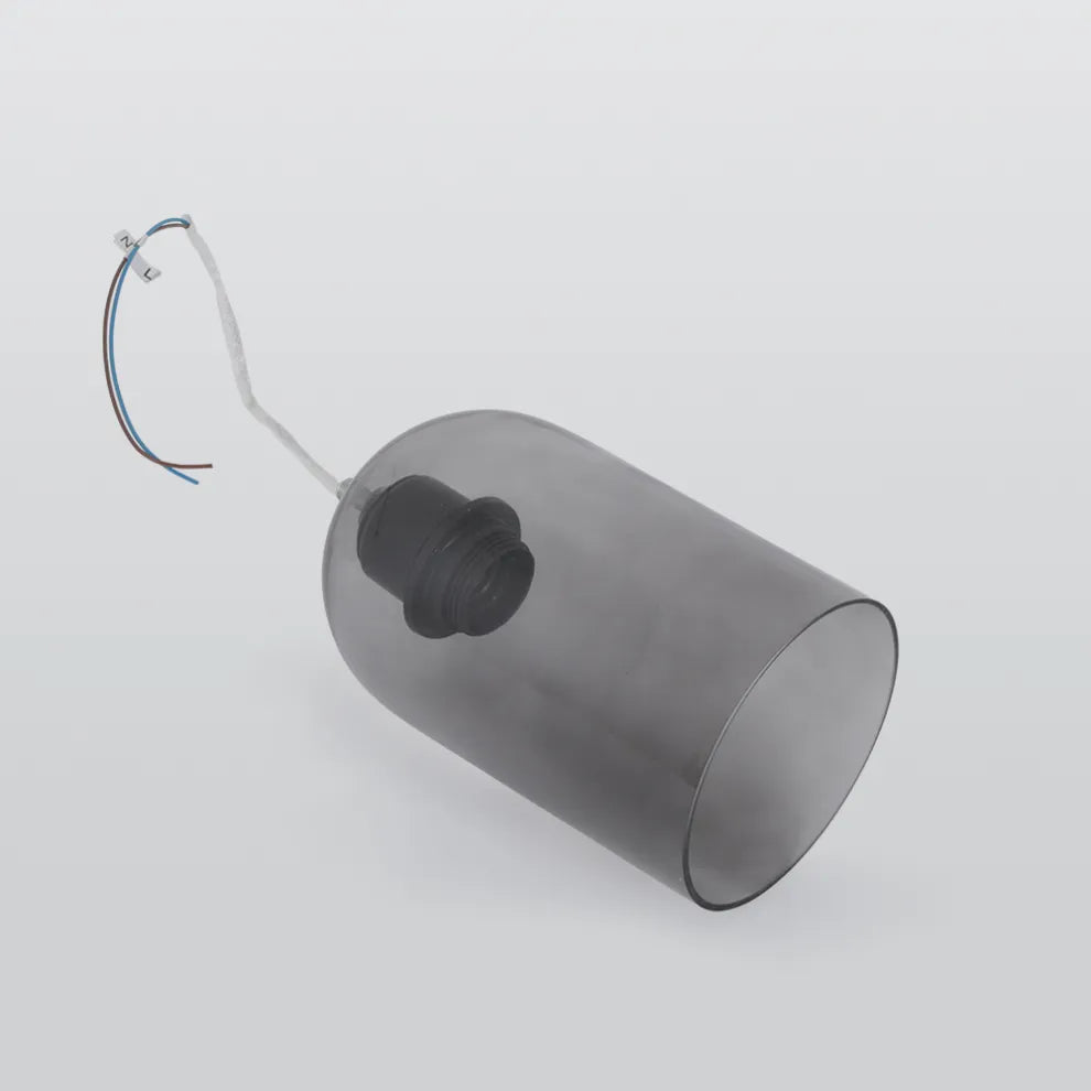 Modern Semi-Flush Ceiling Light Glass