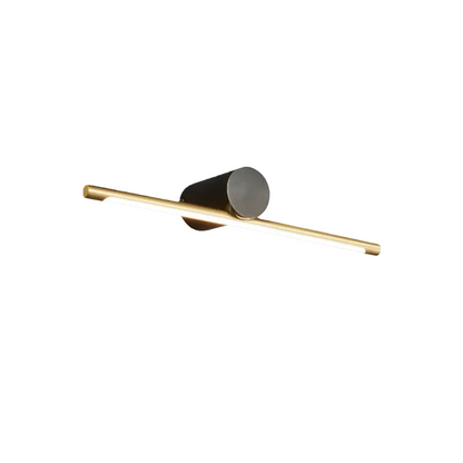 Arcato Minimalist Linear Vanity Light – Black/Gold Metal & Acrylic for Bathroom