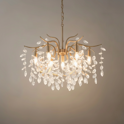  Chandelier – Luxurious Black/Gold Finish for Living/Dining Room