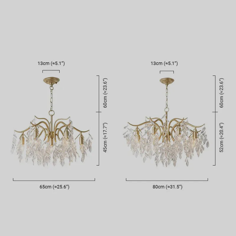 Chandelier – Luxurious Black/Gold Finish for Living/Dining Room