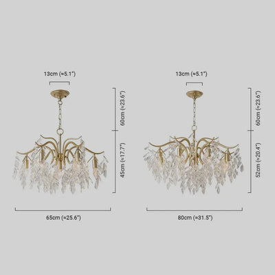Chandelier – Luxurious Black/Gold Finish for Living/Dining Room