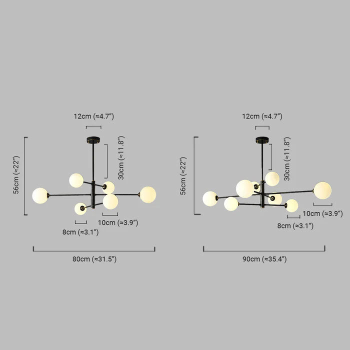 Modern Chandelier  Dimension