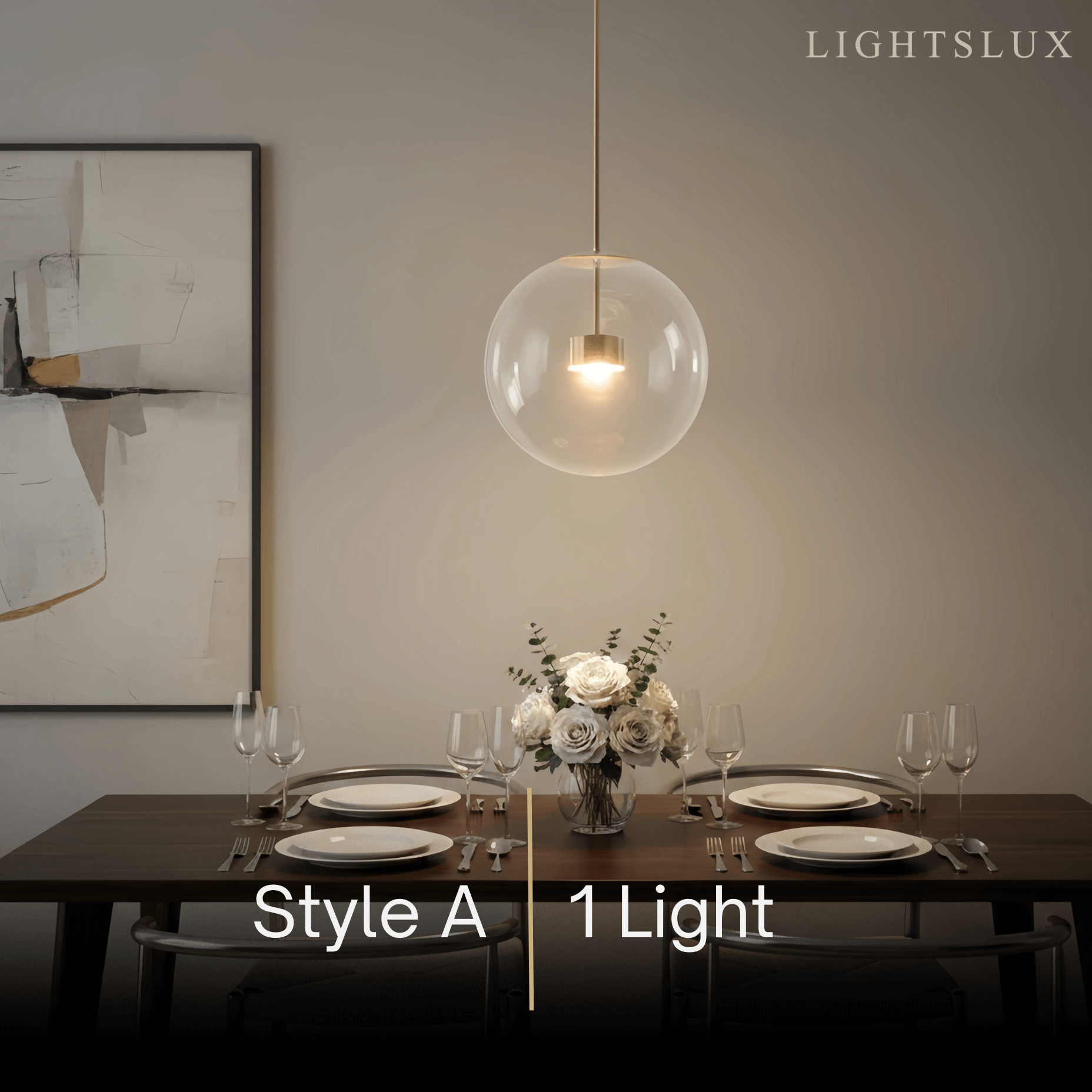 Modern Bubble Glass Pendant Light