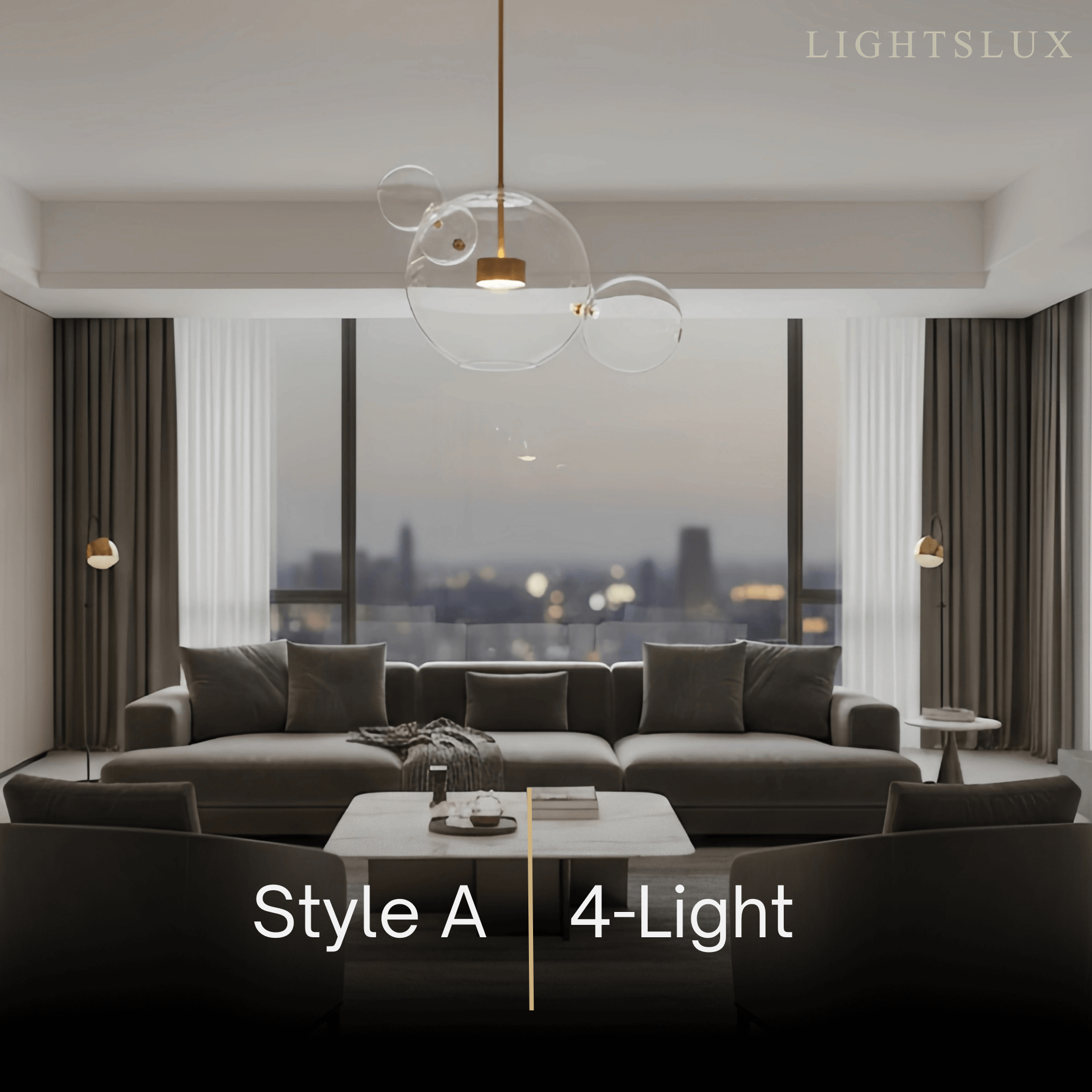 Modern Bubble Glass Pendant Light