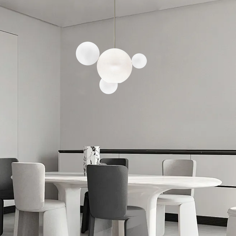 Modern Pendant Light Bubble Dining Room 4 Head B