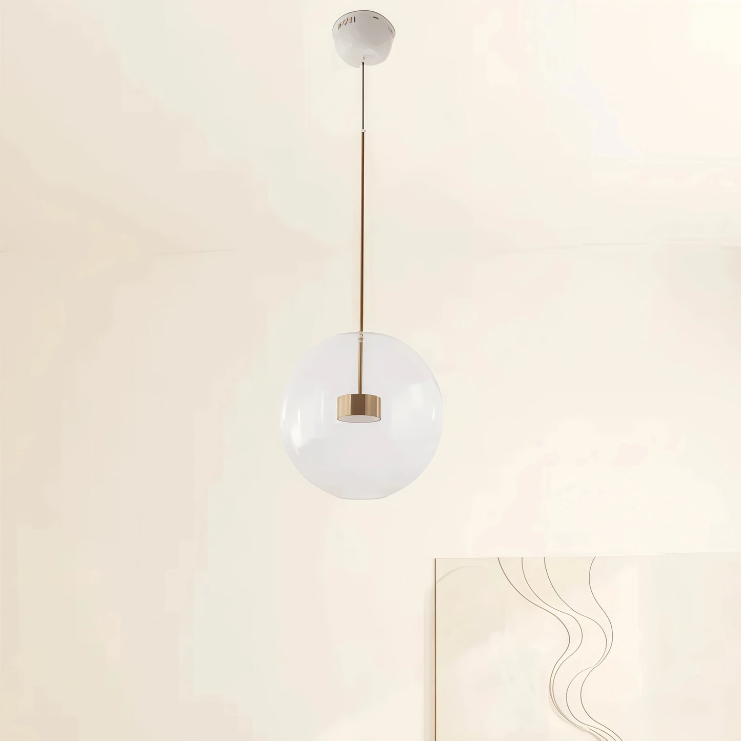Vetro Modern Bubble Glass Pendant Light – Clear or Milky White for Dining Room
