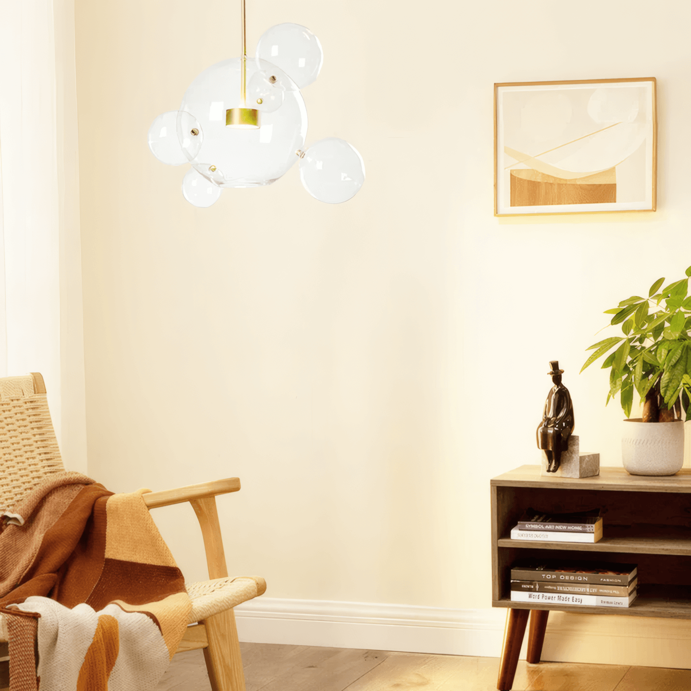 Modern Pendant Light Bubble Living Room 6 Head A
