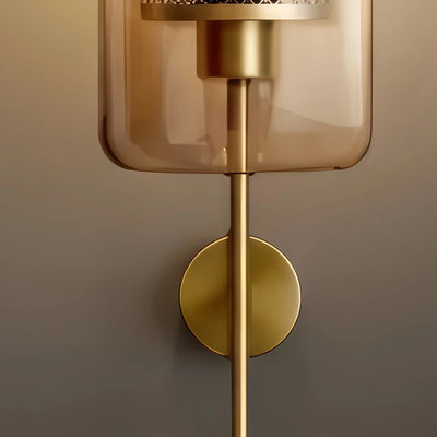 Vetro Royal Glass/Copper Wall Lamp