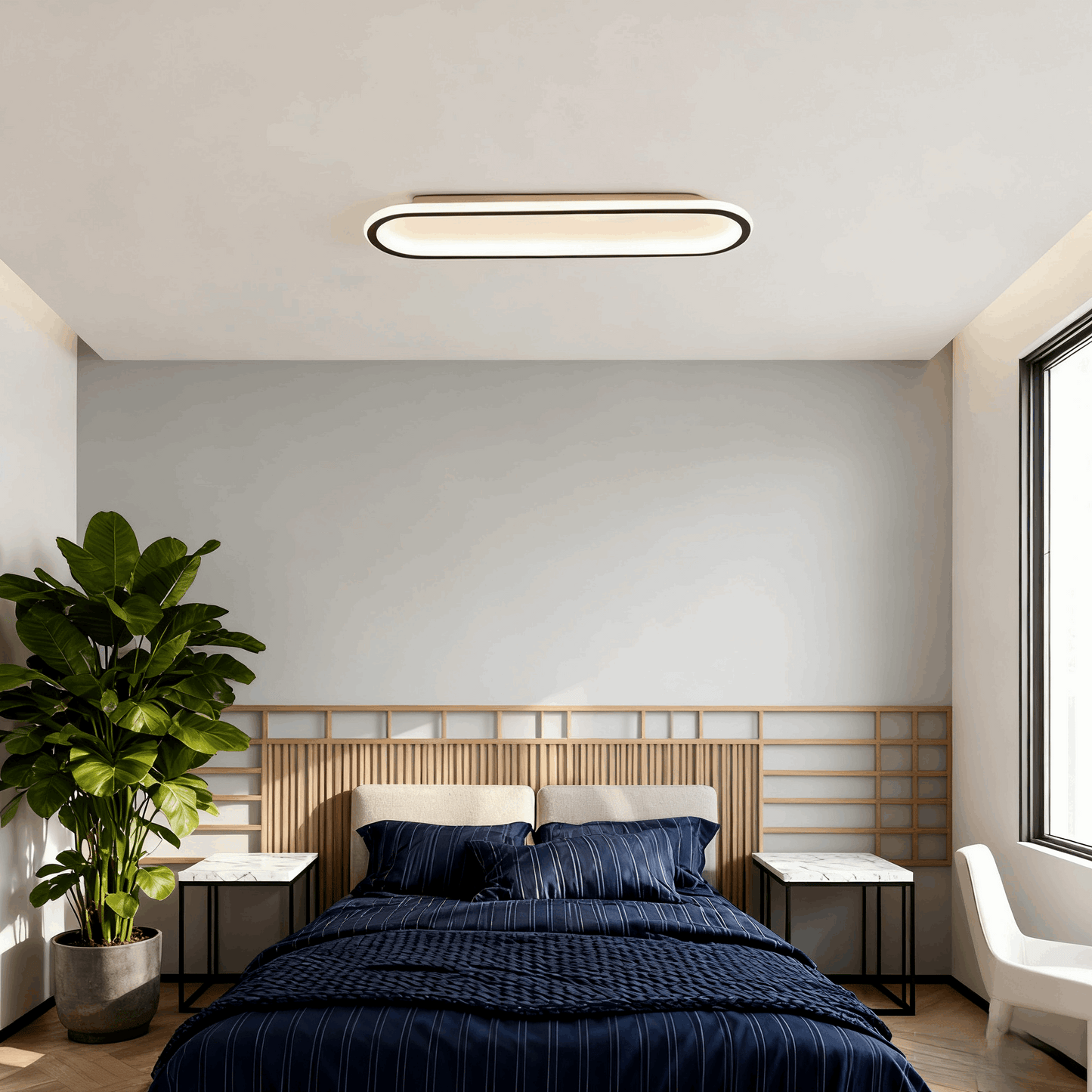 Arcato Minimalist Ceiling Light – Dimmable for Bedroom