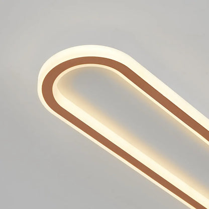 Minimalist Rose Gold Ceiling Light Detail
