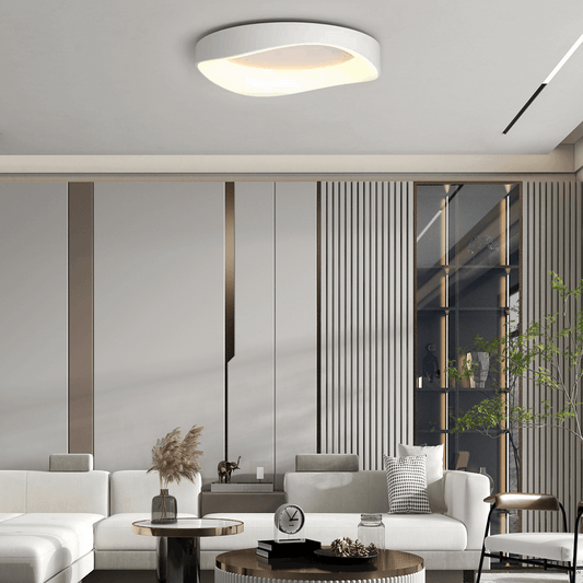 40cm Modern White Wave Ceiling Light for Living Room