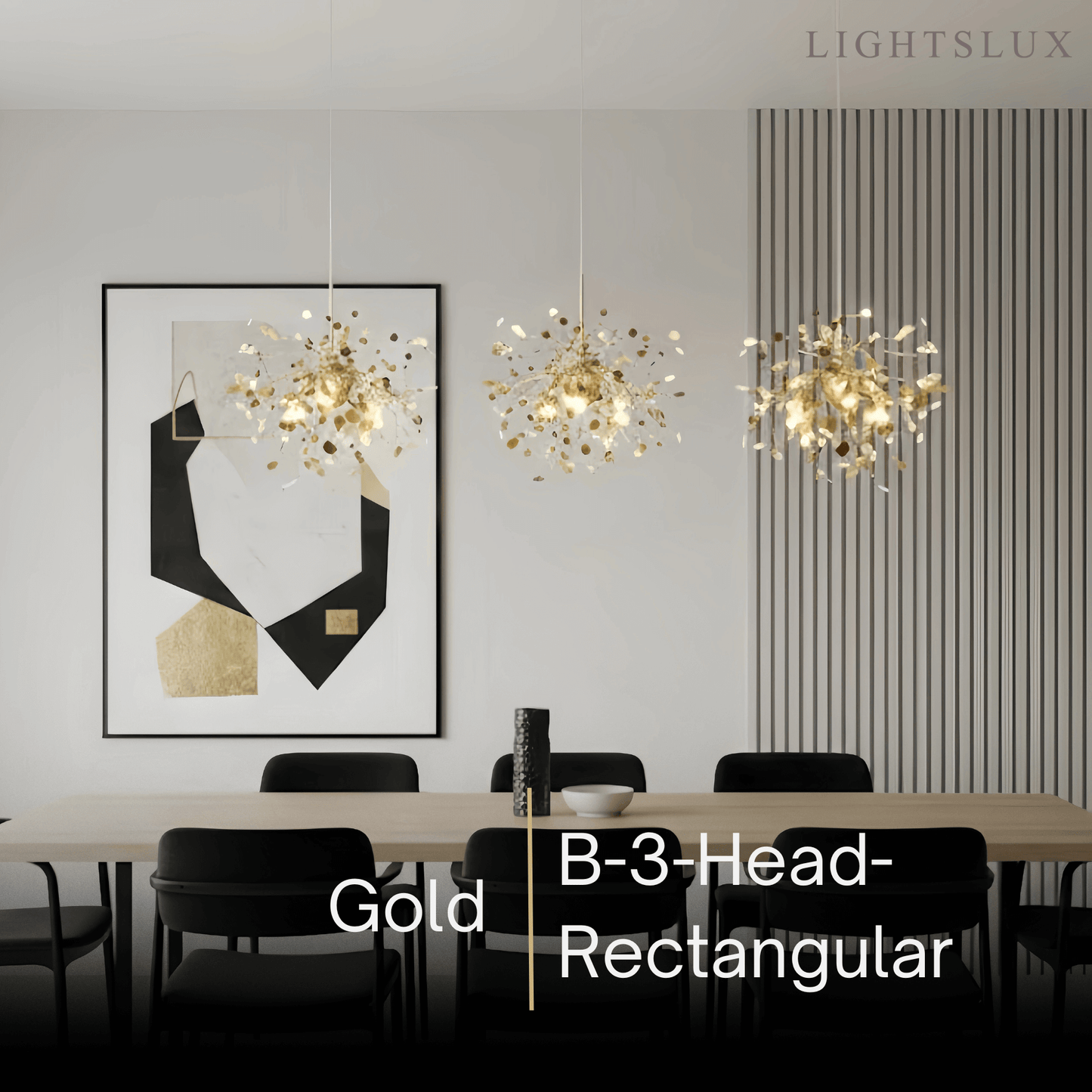 Excelis Art Deco Cluster Chandelier