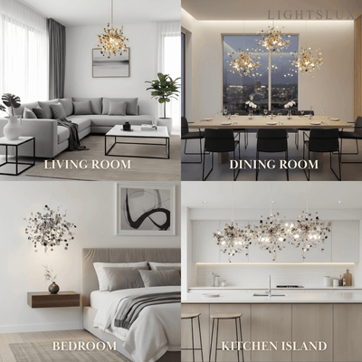 Excelis Art Deco Cluster Chandelier