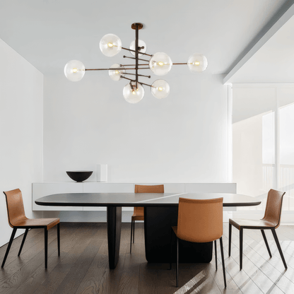 Modern Black Chandelier for Dining Room 8 Head