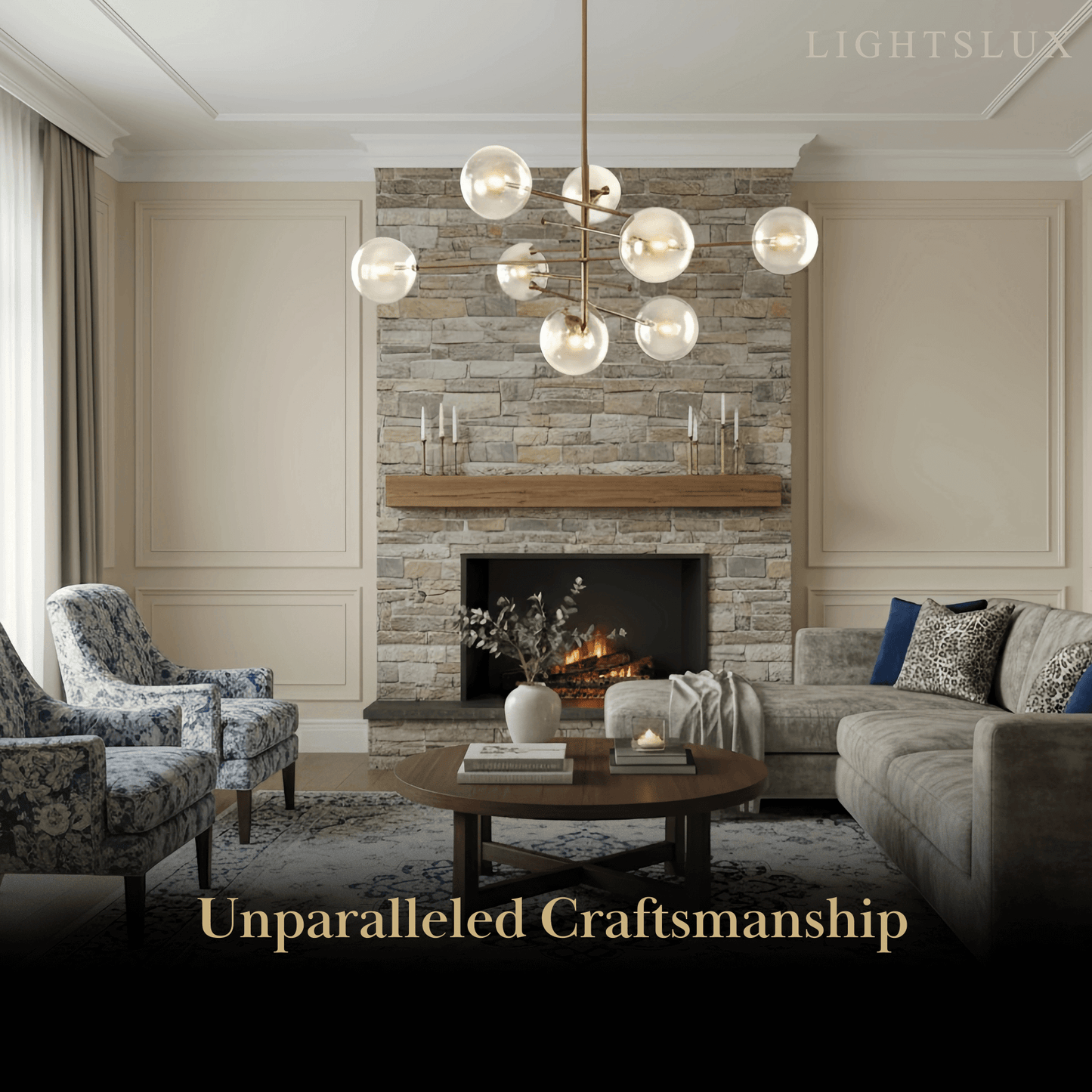 Nebula Royal Branch Glass Chandelier