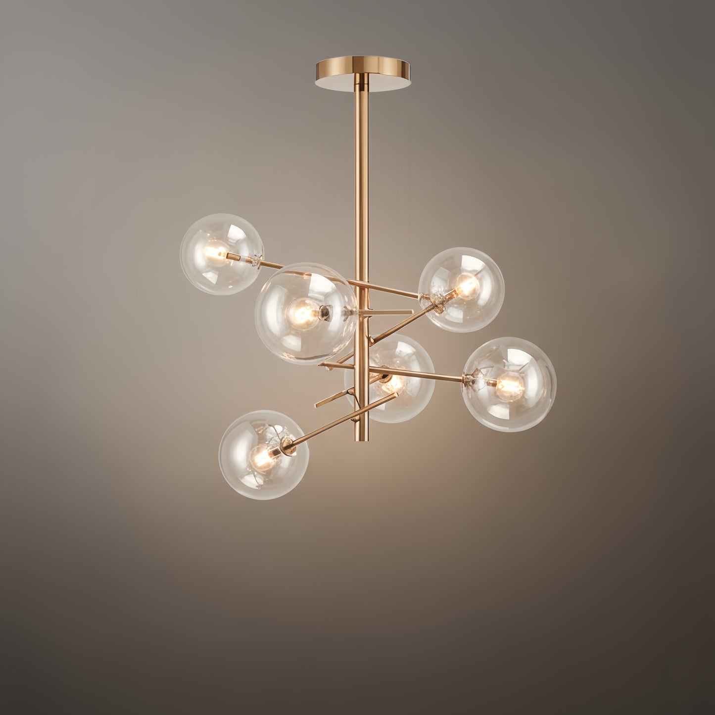 Chandelier – Luxury Black/Gold Metal for Dining Room