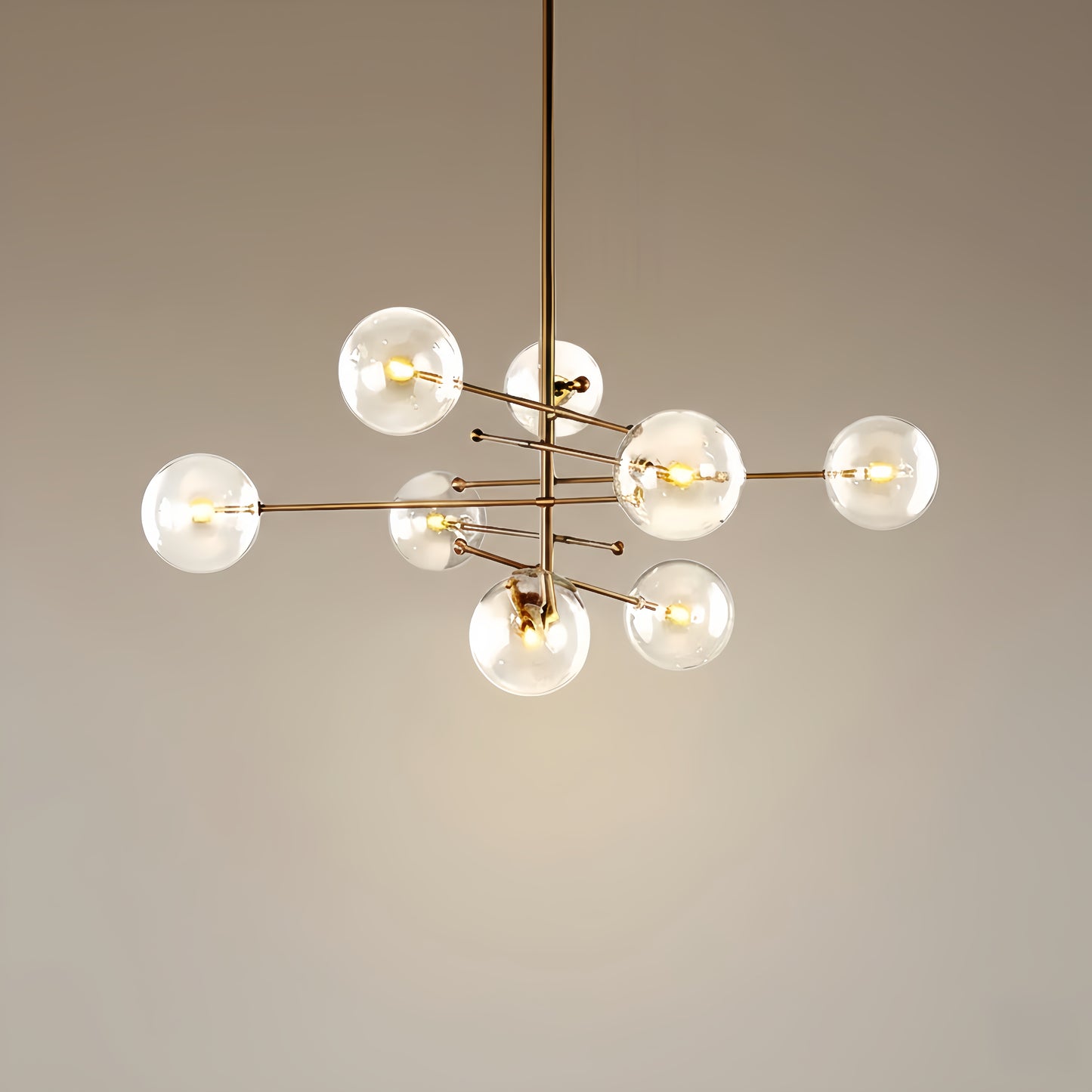 Chandelier – Luxury Black/Gold Metal for Dining Room