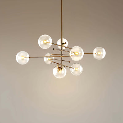 Chandelier – Luxury Black/Gold Metal for Dining Room