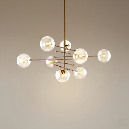 Chandelier – Luxury Black/Gold Metal for Dining Room