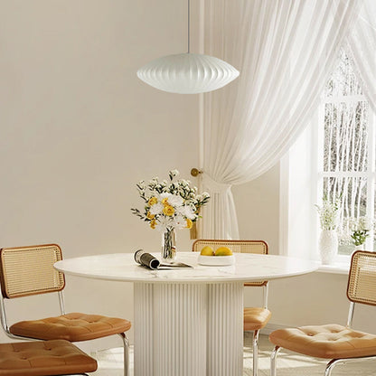 Rustic White Lantern Pendant Light Dining Room