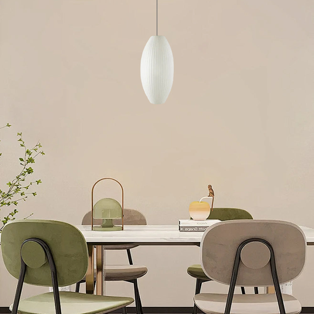 Rustic White Lantern Pendant Light Dining Room