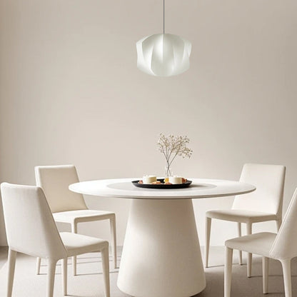 Rustic White Lantern Pendant Light Dining Room