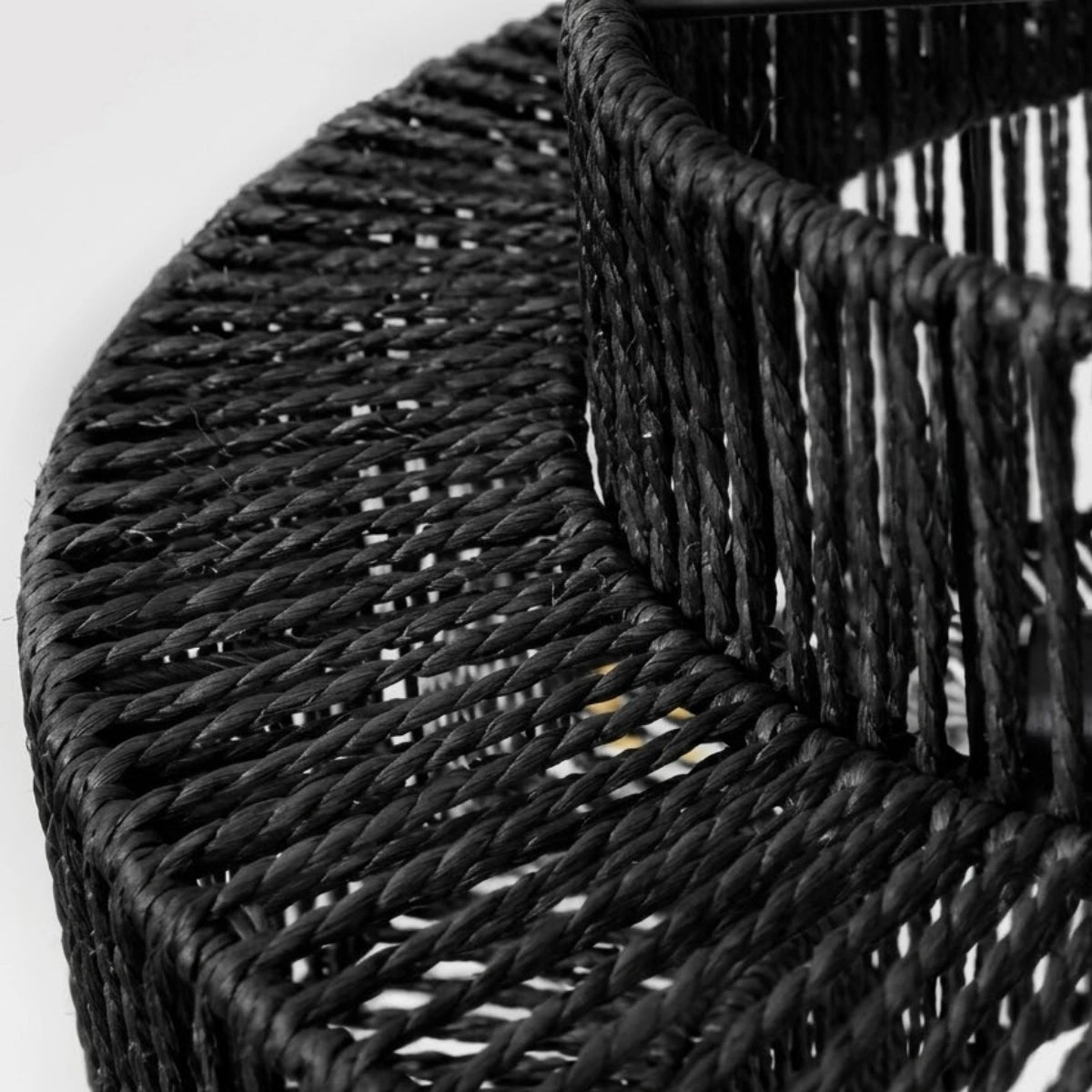 Bamburo Farmhouse Drum Pendant Light — Black