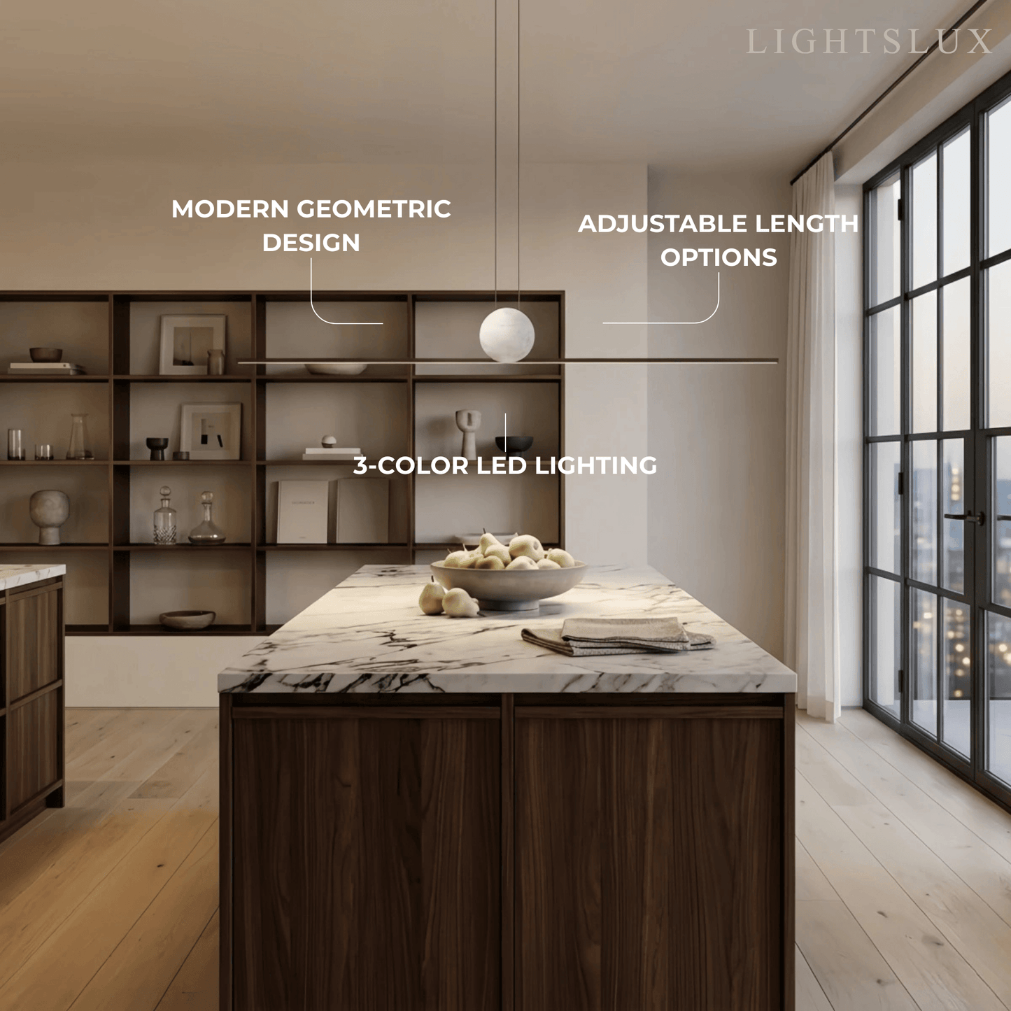 Arcato Modern Linear Pendant Light