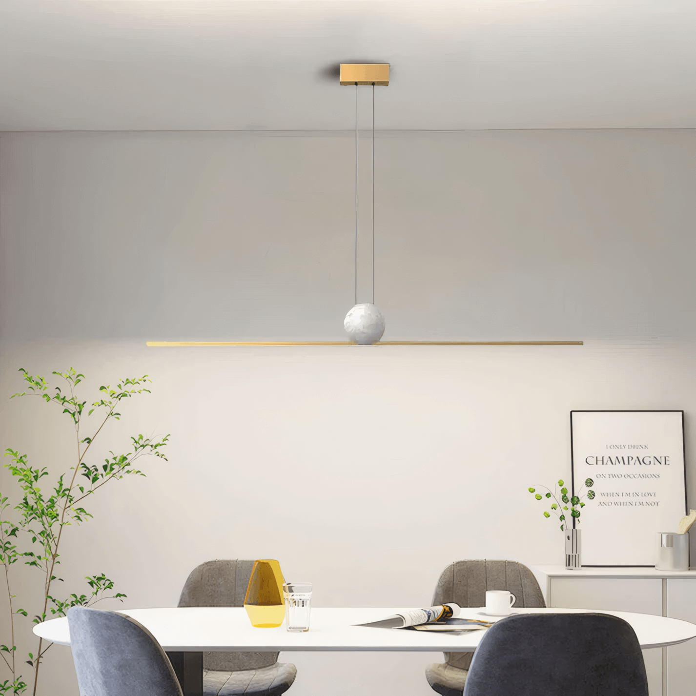 Modern Linear Pendant Light