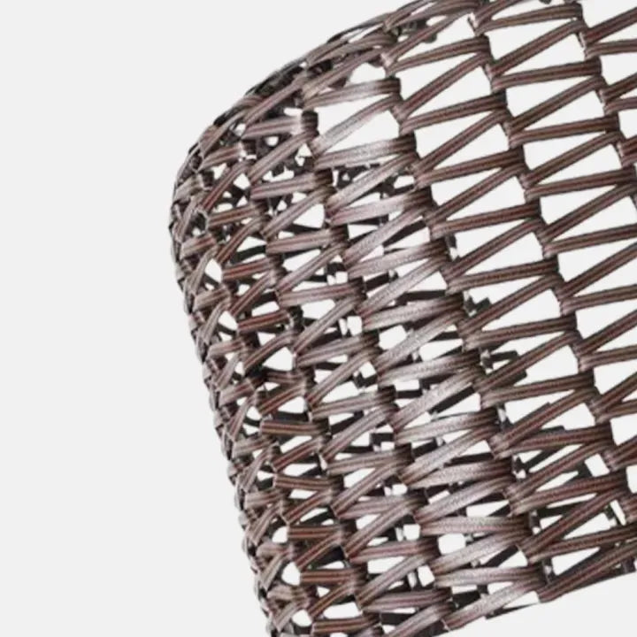 Vintage Rattan Outdoor Floor Lamp 