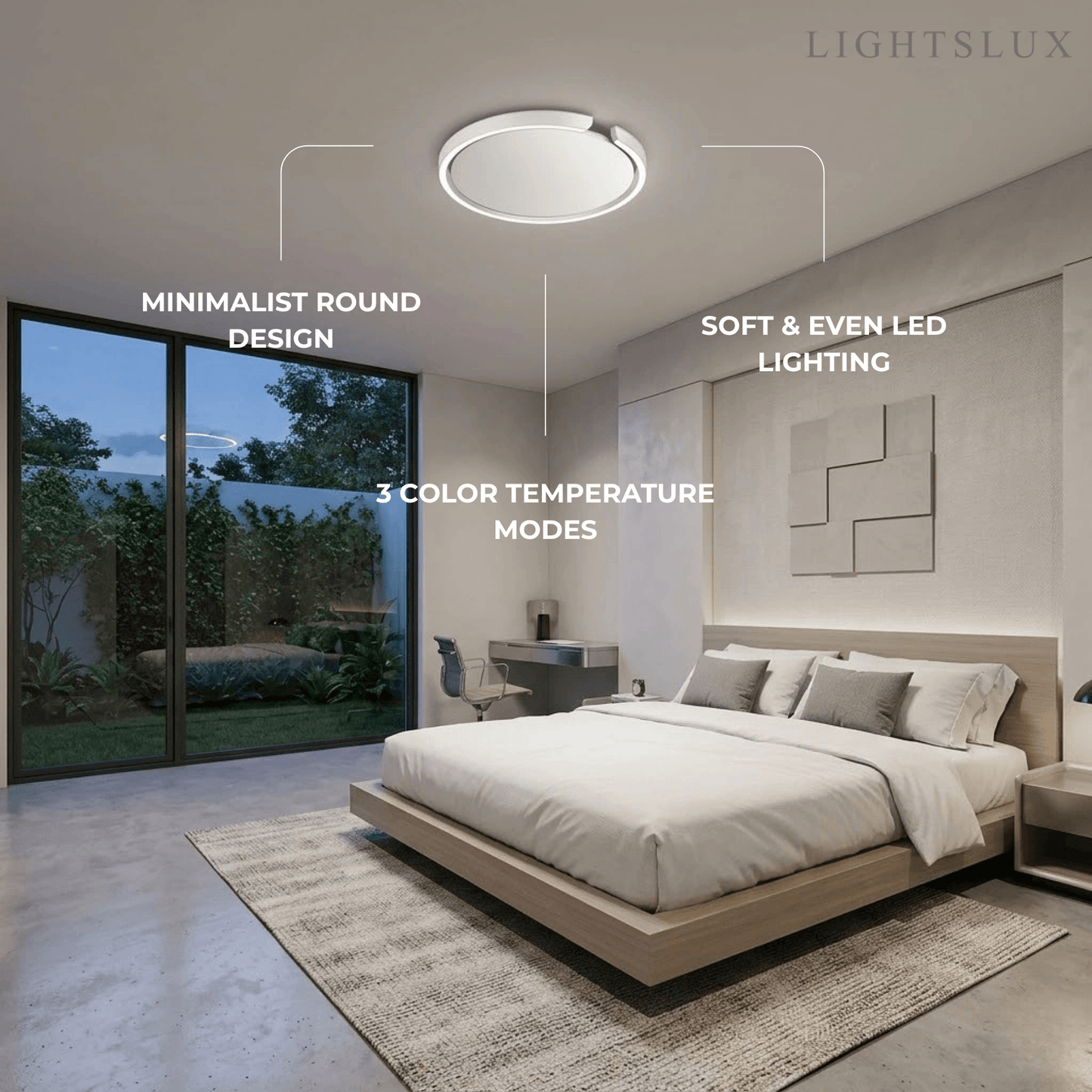 Embrace Modern Round LED Ceiling Light 