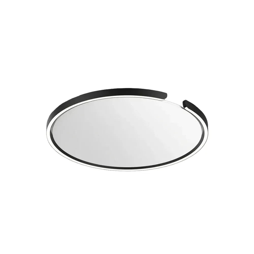  Ceiling Light – Black/White Metal for Bedroom/Living Room