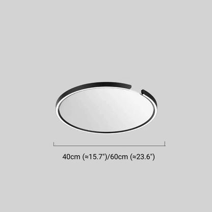  Ceiling Light – Black/White Metal for Bedroom/Living Room