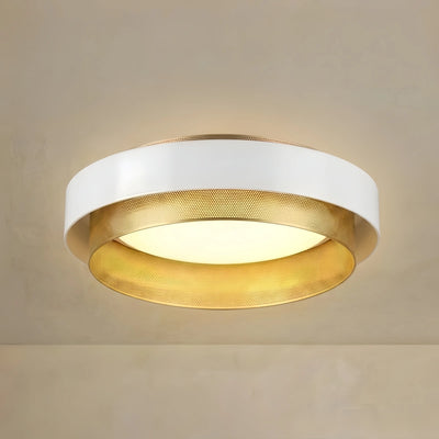 Excelis Modern Ring Ceiling Light — Metal & Acrylic Annular Design for Dining Room
