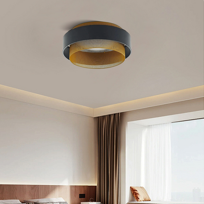 Ceiling Light — Metal & Acrylic Annular Design for Dining Room