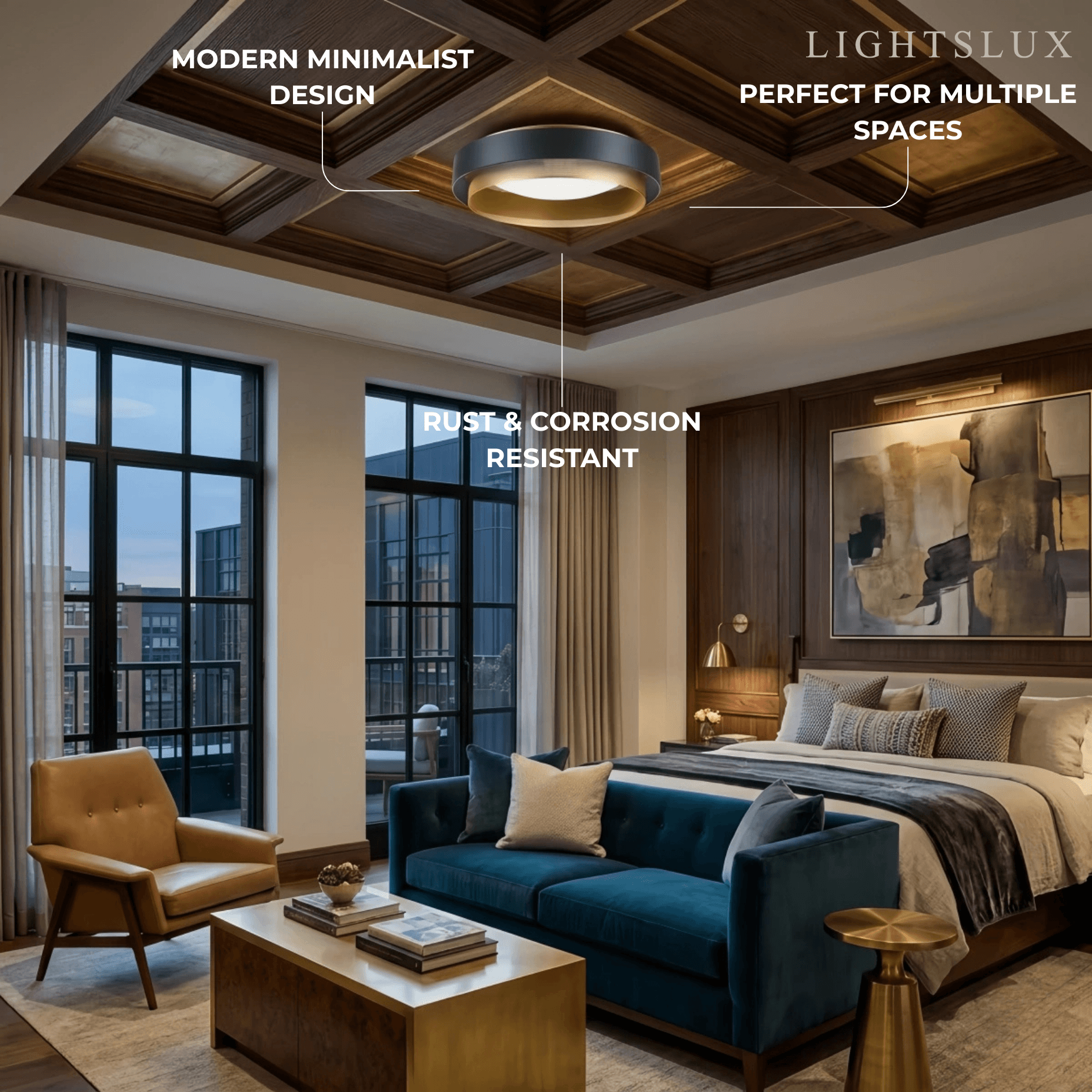 Excelis Modern Ring Ceiling Light