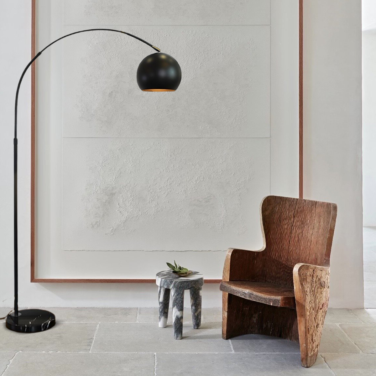 Velora Nordic Floor Lamp - Metal in Black/Blue/Gold/Pink for Bedroom