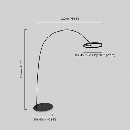 Minimalist Black Floor Lamp Size