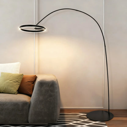 Floor Lamp – Minimalist Black Metal Design for Living Room