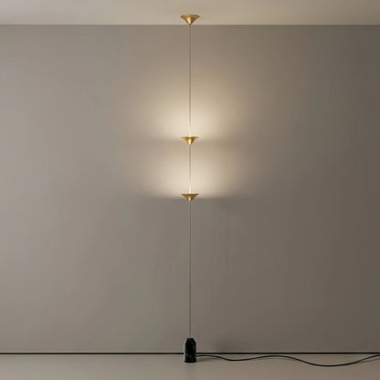 Arcato Minimalist Pendant Lamp -- Iron & Marble with Adjustable Height in Black/Gold for Living Room Bedroom