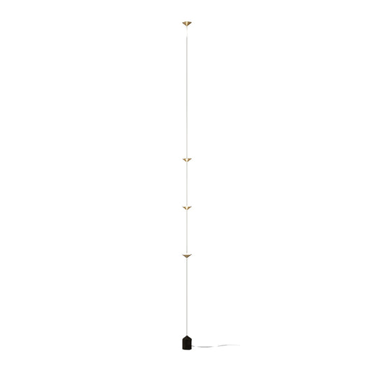 Arcato Nordic Minimalist Floor Lamp - 3-Bulb Linear Design, Full-Length