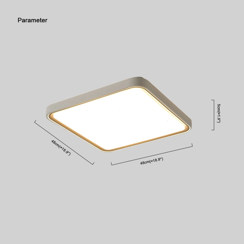 Ceiling Light – Metal Frame Dimensions