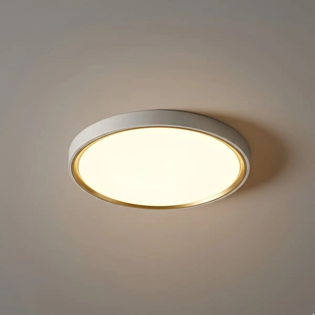 Embrace Modern Gray Ceiling Light – Metal Frame Square/Round for Bedroom
