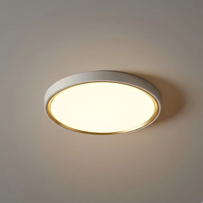Embrace Modern Gray Ceiling Light – Metal Frame Square/Round for Bedroom