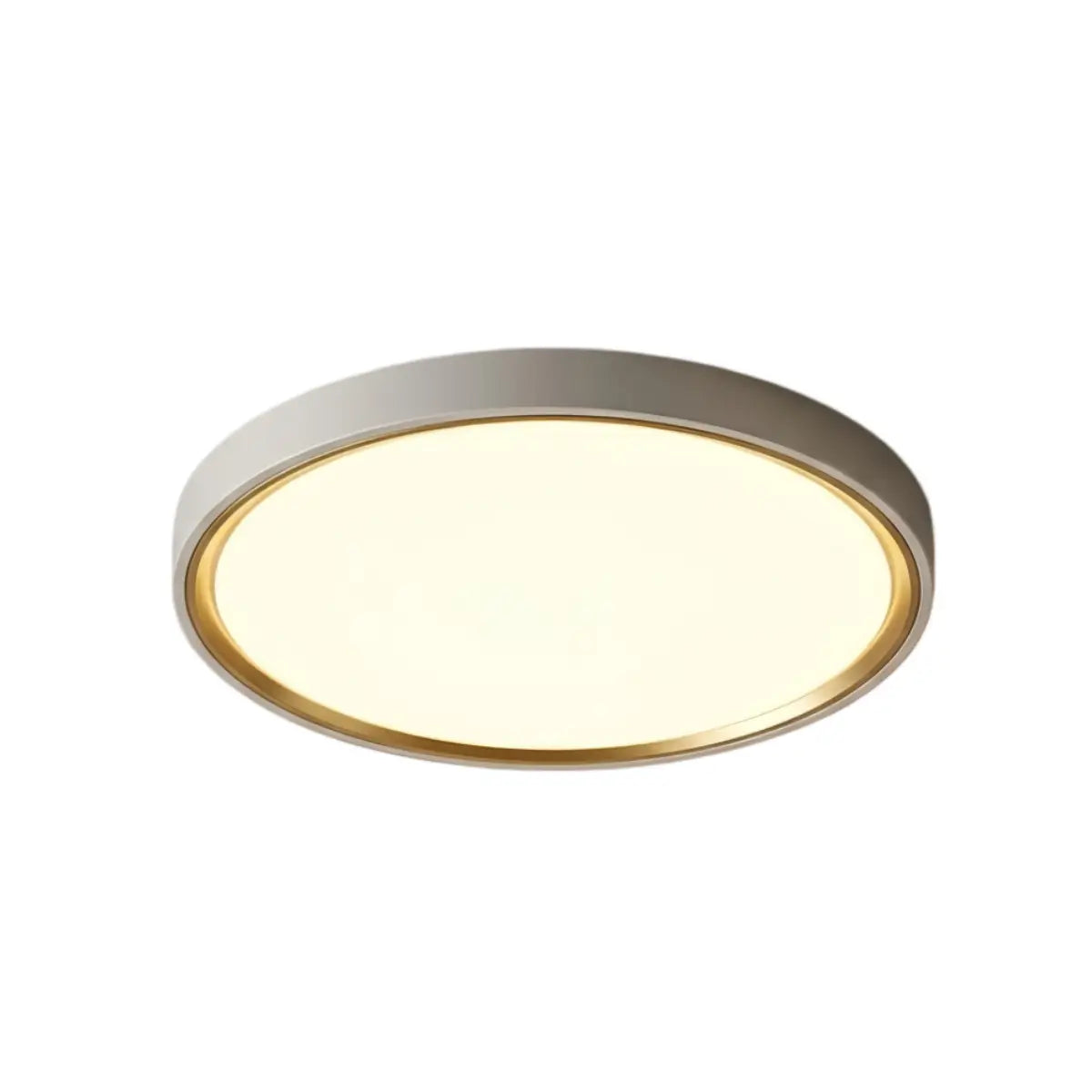 Embrace Modern Gray Ceiling Light – Metal Frame Square/Round for Bedroom