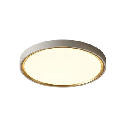 Embrace Modern Gray Ceiling Light – Metal Frame Square/Round for Bedroom