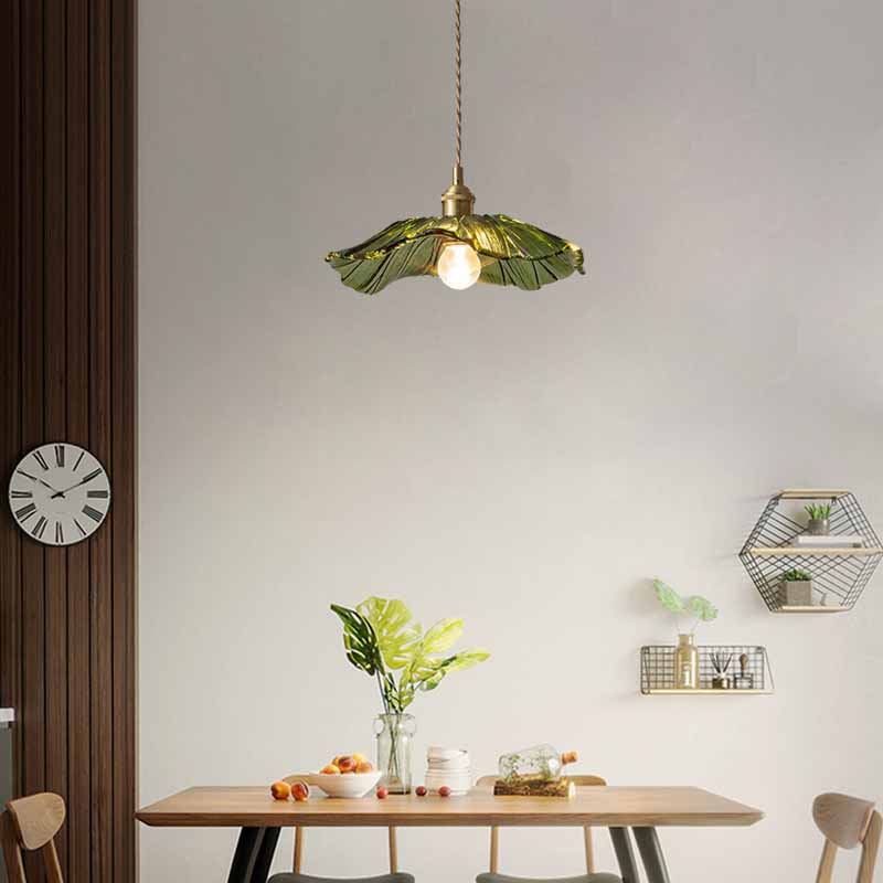 Kitchen Island Green Pendant Light